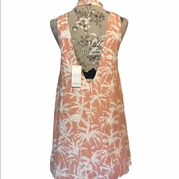 🆕 Tobi Peach Halter Dress M - Picture 3 of 5